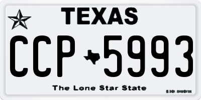TX license plate CCP5993