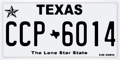TX license plate CCP6014