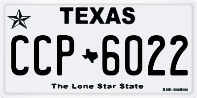 TX license plate CCP6022