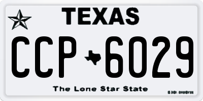 TX license plate CCP6029