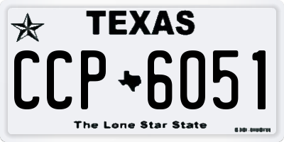 TX license plate CCP6051