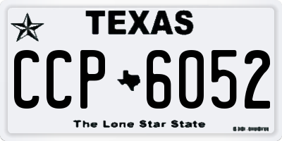 TX license plate CCP6052