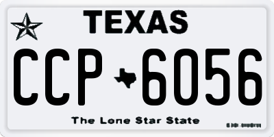 TX license plate CCP6056