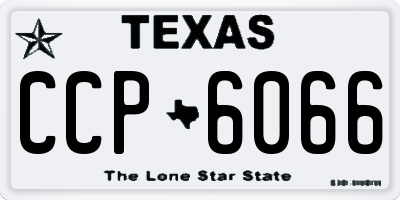 TX license plate CCP6066