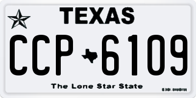 TX license plate CCP6109