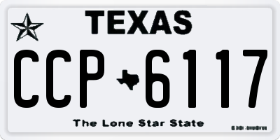 TX license plate CCP6117