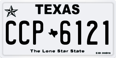 TX license plate CCP6121