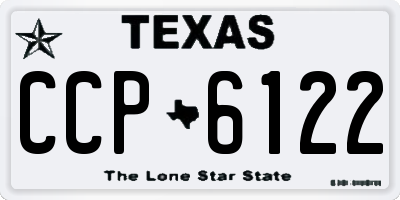 TX license plate CCP6122