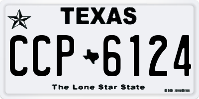 TX license plate CCP6124