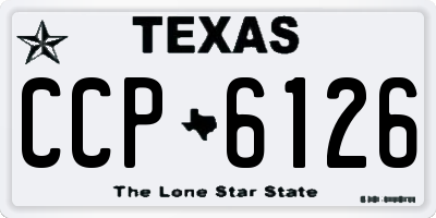 TX license plate CCP6126