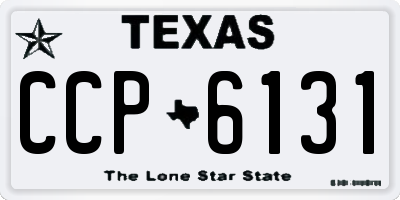 TX license plate CCP6131