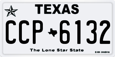 TX license plate CCP6132