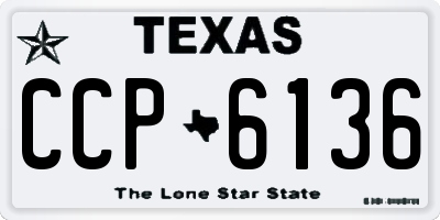 TX license plate CCP6136