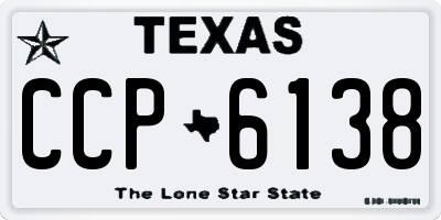 TX license plate CCP6138