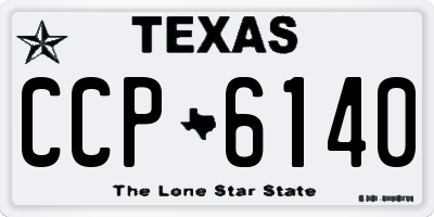TX license plate CCP6140