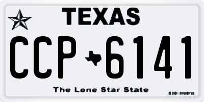 TX license plate CCP6141
