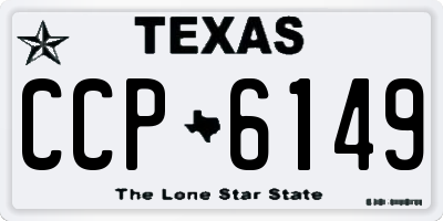 TX license plate CCP6149