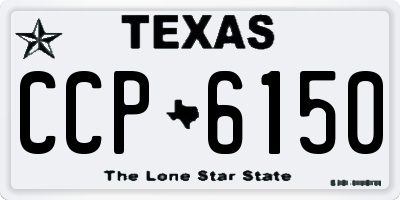 TX license plate CCP6150