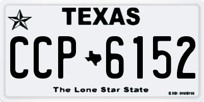 TX license plate CCP6152
