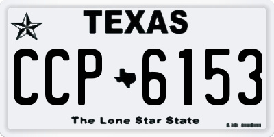 TX license plate CCP6153