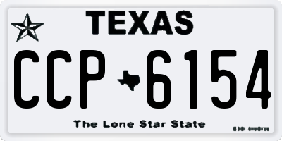 TX license plate CCP6154