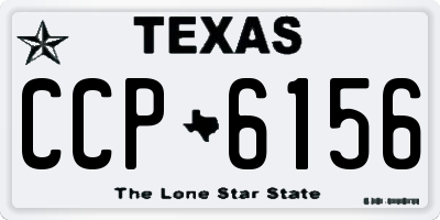 TX license plate CCP6156