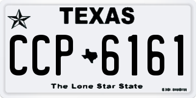 TX license plate CCP6161