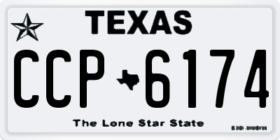 TX license plate CCP6174