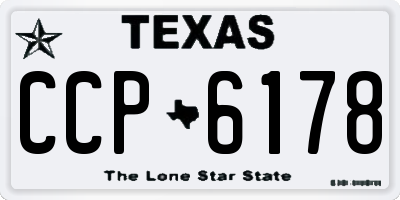 TX license plate CCP6178