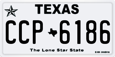 TX license plate CCP6186