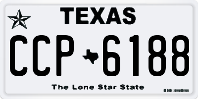 TX license plate CCP6188