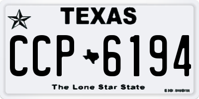 TX license plate CCP6194