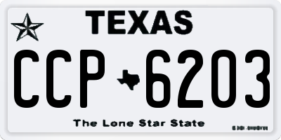 TX license plate CCP6203