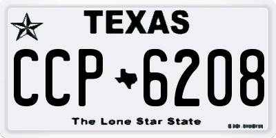 TX license plate CCP6208