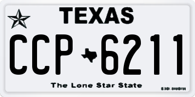 TX license plate CCP6211