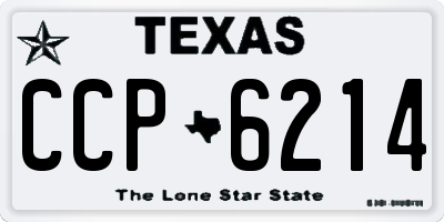 TX license plate CCP6214