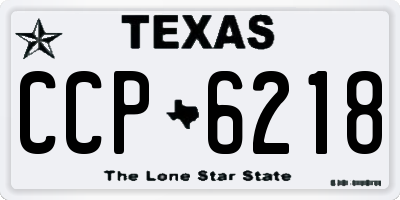 TX license plate CCP6218