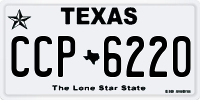 TX license plate CCP6220