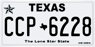 TX license plate CCP6228