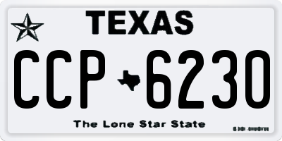 TX license plate CCP6230
