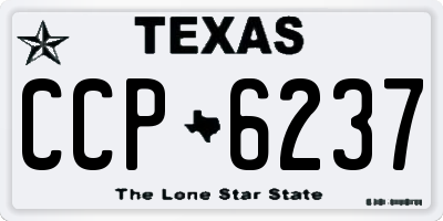 TX license plate CCP6237