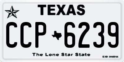 TX license plate CCP6239