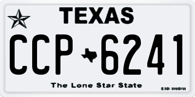 TX license plate CCP6241
