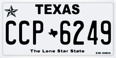TX license plate CCP6249