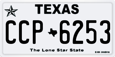 TX license plate CCP6253