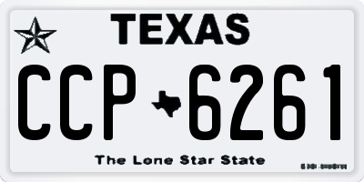 TX license plate CCP6261