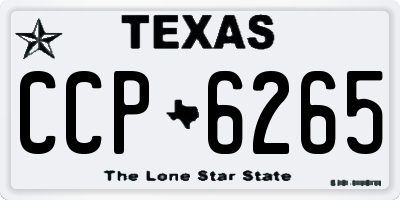 TX license plate CCP6265