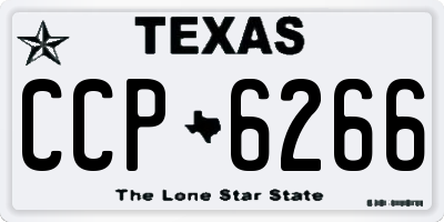 TX license plate CCP6266