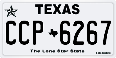TX license plate CCP6267