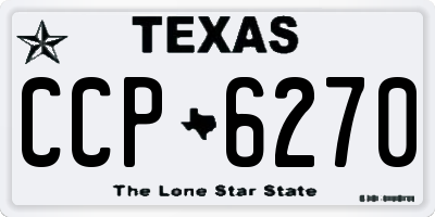 TX license plate CCP6270